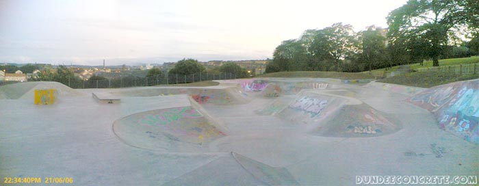 Picture of the park at night on the Summer Solstice